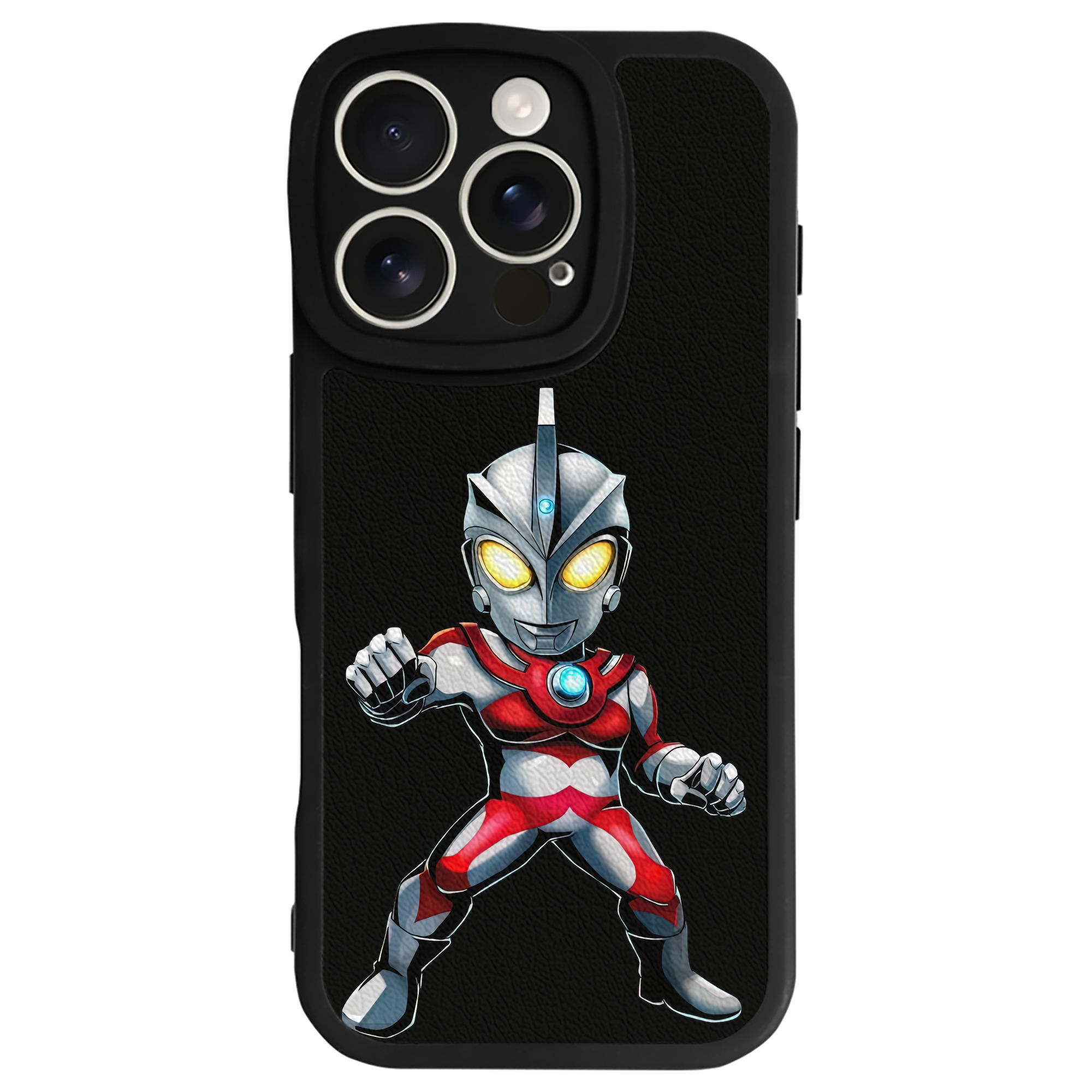 （画像用） ウルトラマン Ultraman 【iPhone 16シリーズ対応】シリコンスマホケース（レザー調） 材質：シリコン
